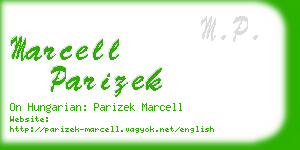 marcell parizek business card